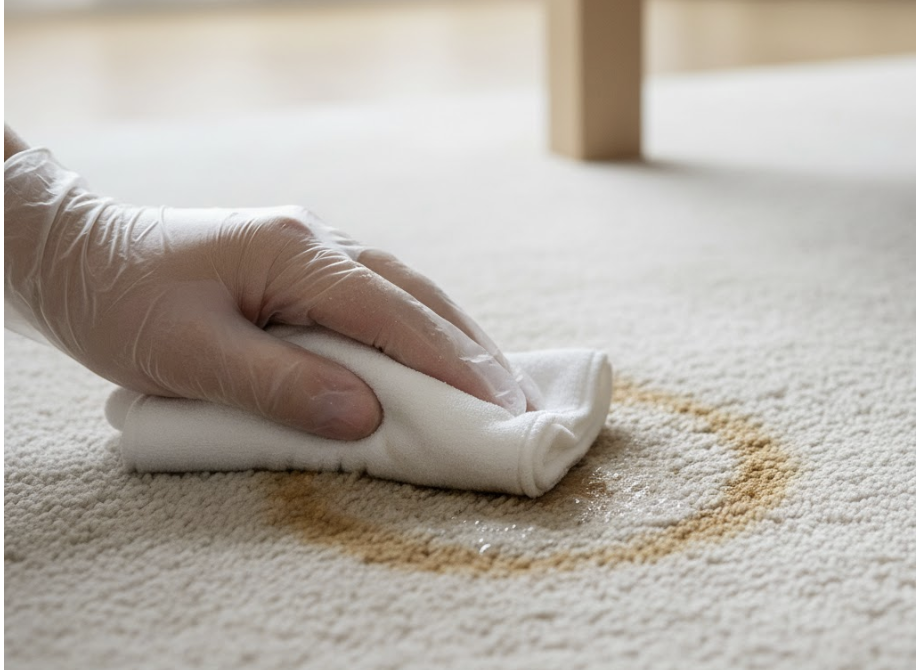 c&aacute;ch xử l&yacute; thảm bị đổ nước