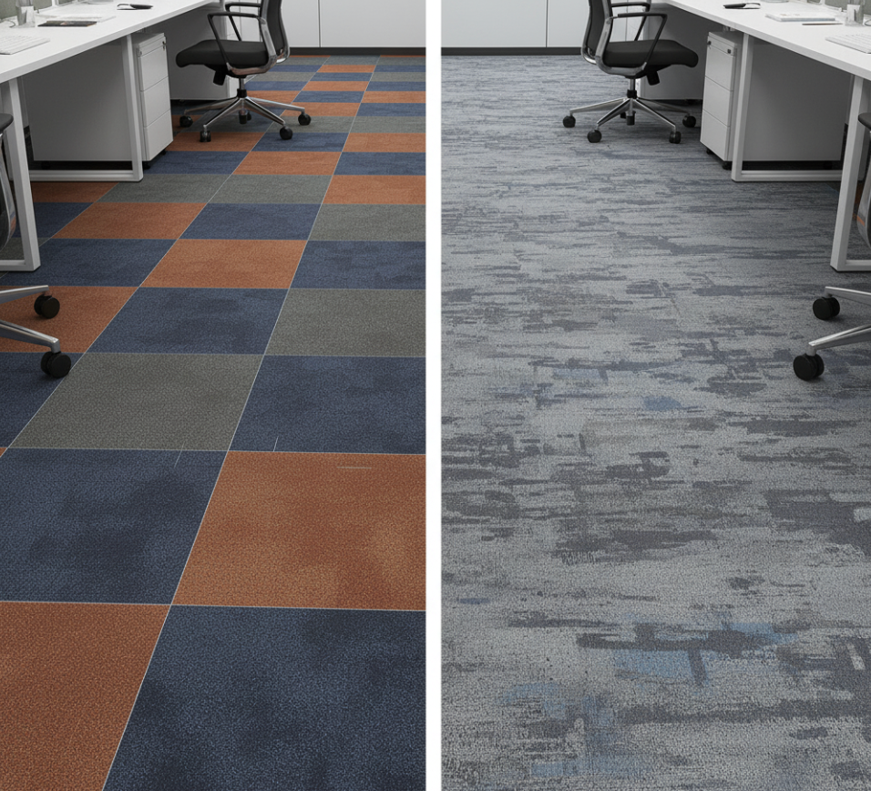 so sánh thảm văn phòng