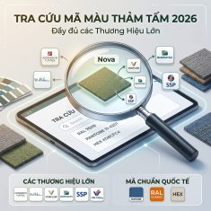 Tra Cứu Bảng Mã Màu Thảm Tấm 2026 Các Thương Hiệu Lớn