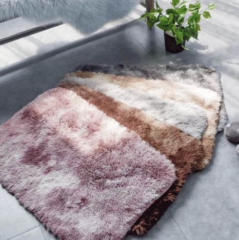 Thảm lau chân bằng lông nhiều mẫu