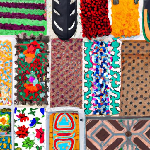 Bộ sưu tập các thảm chùi chân đa sắc và nhiều kiểu dáng khác nhau.