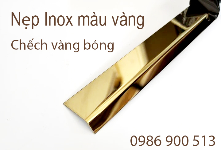 Nẹp inox màu vàng