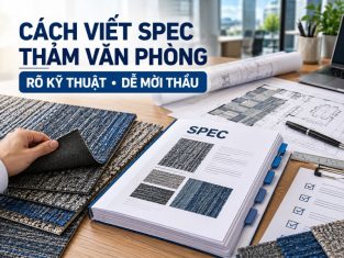 Cách viết spec thảm văn phòng chuẩn hồ sơ, dễ mời thầu