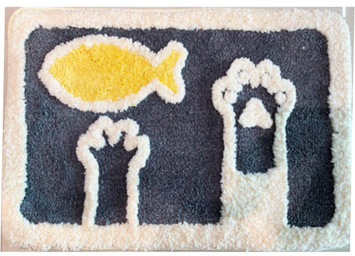 thảm chùi chân hình thú