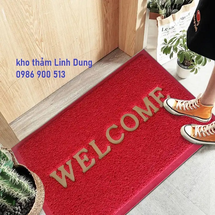 Thảm welcome cỡ nhỏ đặt cửa phòng, cửa nhà vệ sinh