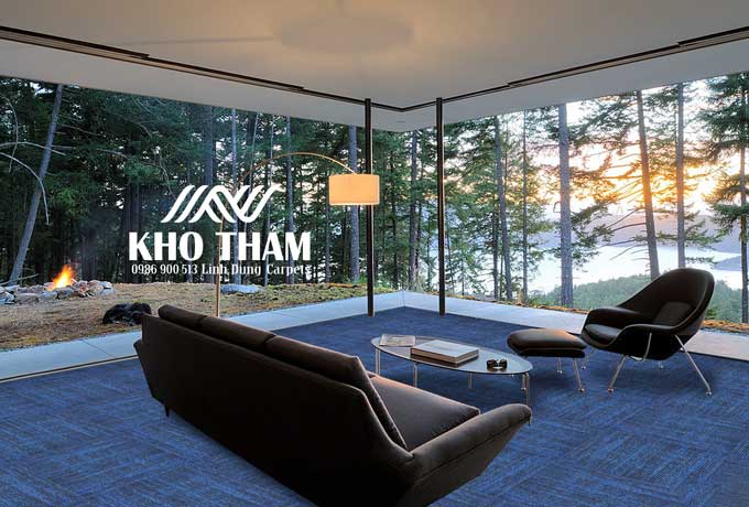 Thảm trải sàn fanci màu xanh Fanci-05