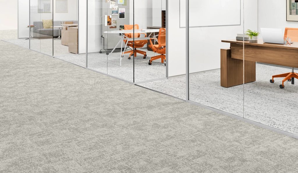 Shaw Contract Grounded Spaces – Wellness và bền vững trong top 10 mẫu thảm văn phòng mới nhất 2026