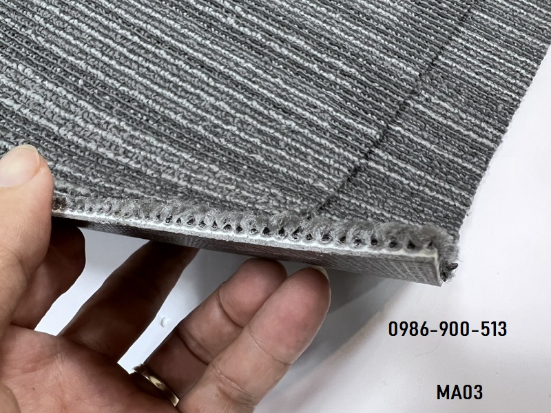 Chiều dày và kiểu dệt của thảm tấm MA03 Manchester
